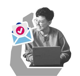 student receiving a notification